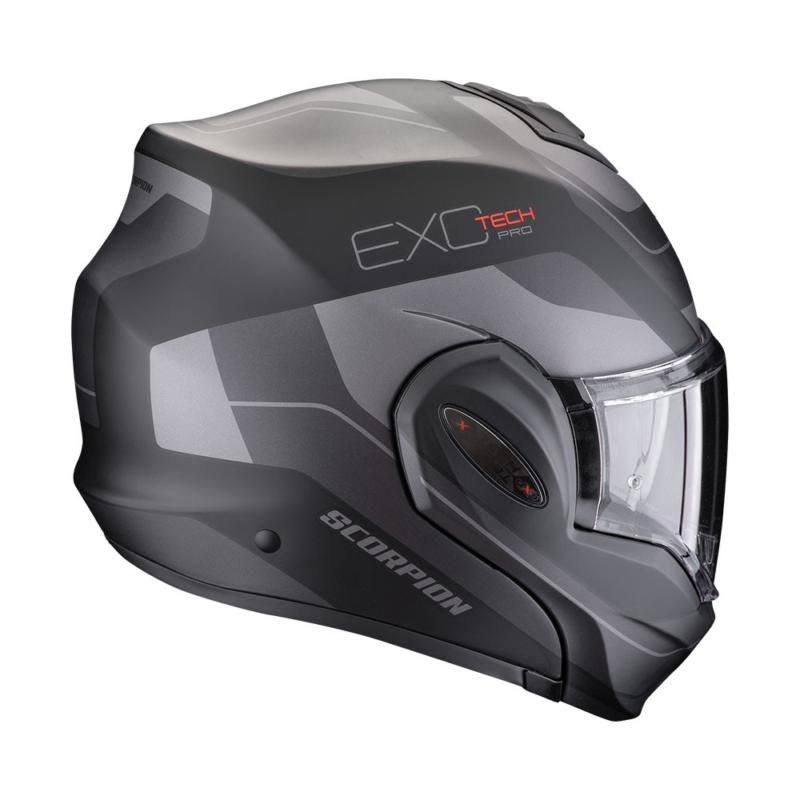 Scorpion EXO-Tech Pro Commuta Flip-Up Helmet Black / Red FREE 1 YEAR Returns, FREE UK Delivery | ThrottleChimp