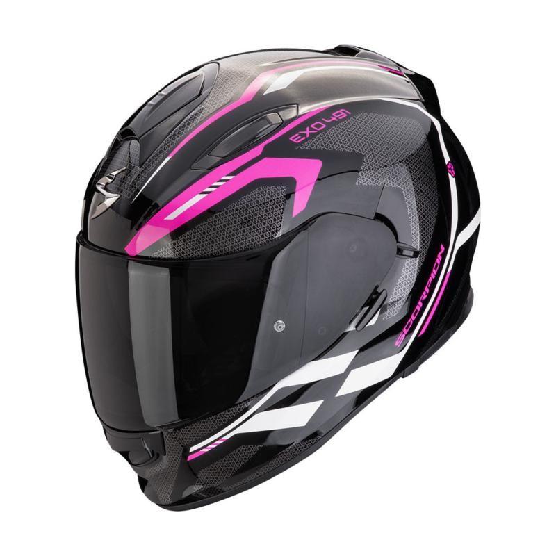 Scorpion EXO 491 Kripta Full Face Helmet Black / Pink / White - ThrottleChimp