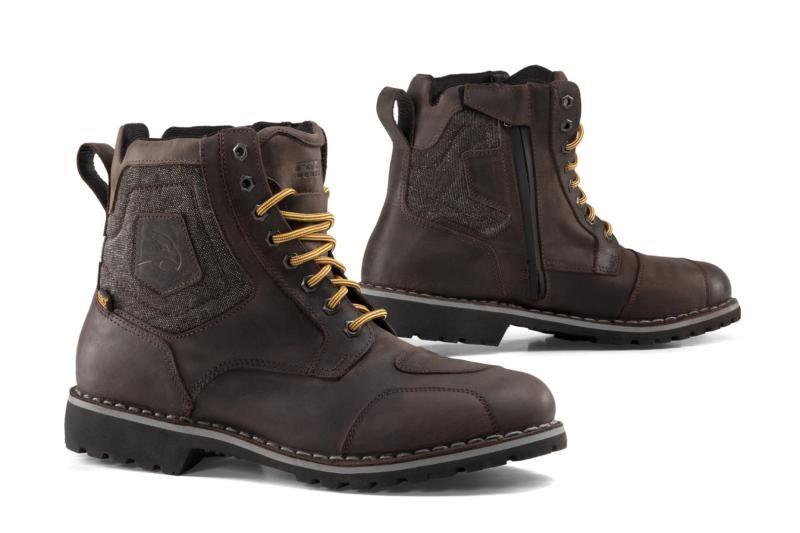 Falco Ranger 2 Leather / Textile Boots Dark Brown - ThrottleChimp