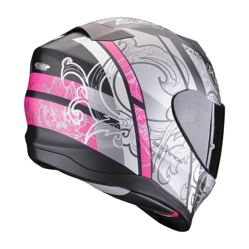 Scorpion EXO 520 Evo Air Fasta Full Face Helmet Black / Pink FREE 1 YEAR Returns, FREE UK Delivery | ThrottleChimp