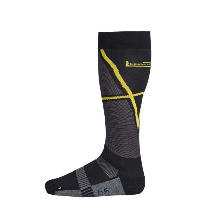 Lindstrands Cool Summer Socks Black / Yellow - ThrottleChimp