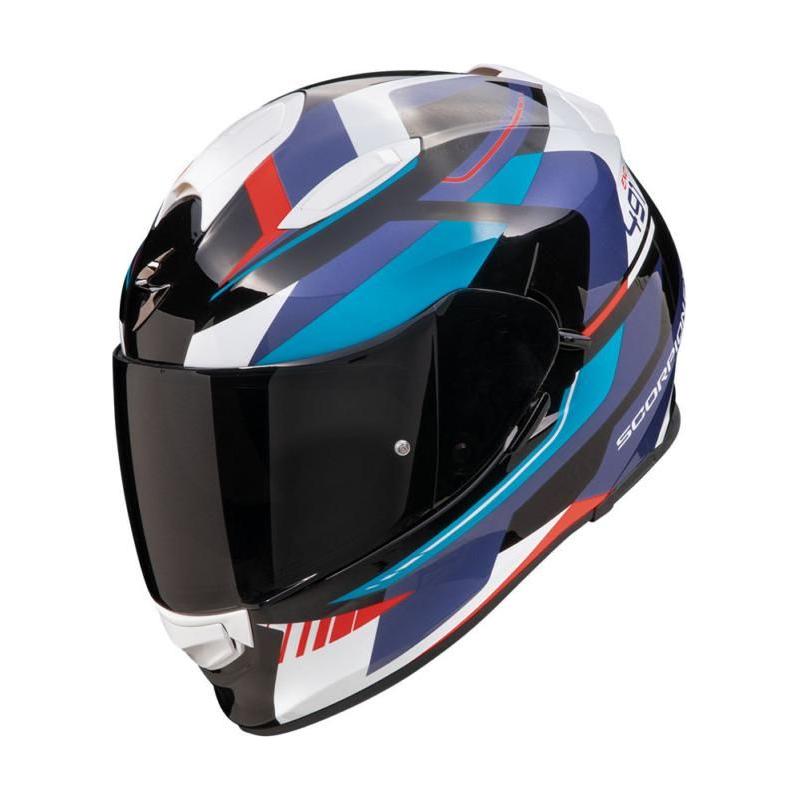 Scorpion EXO 491 Abilis Full Face Helmet Black / Blue / Red - ThrottleChimp