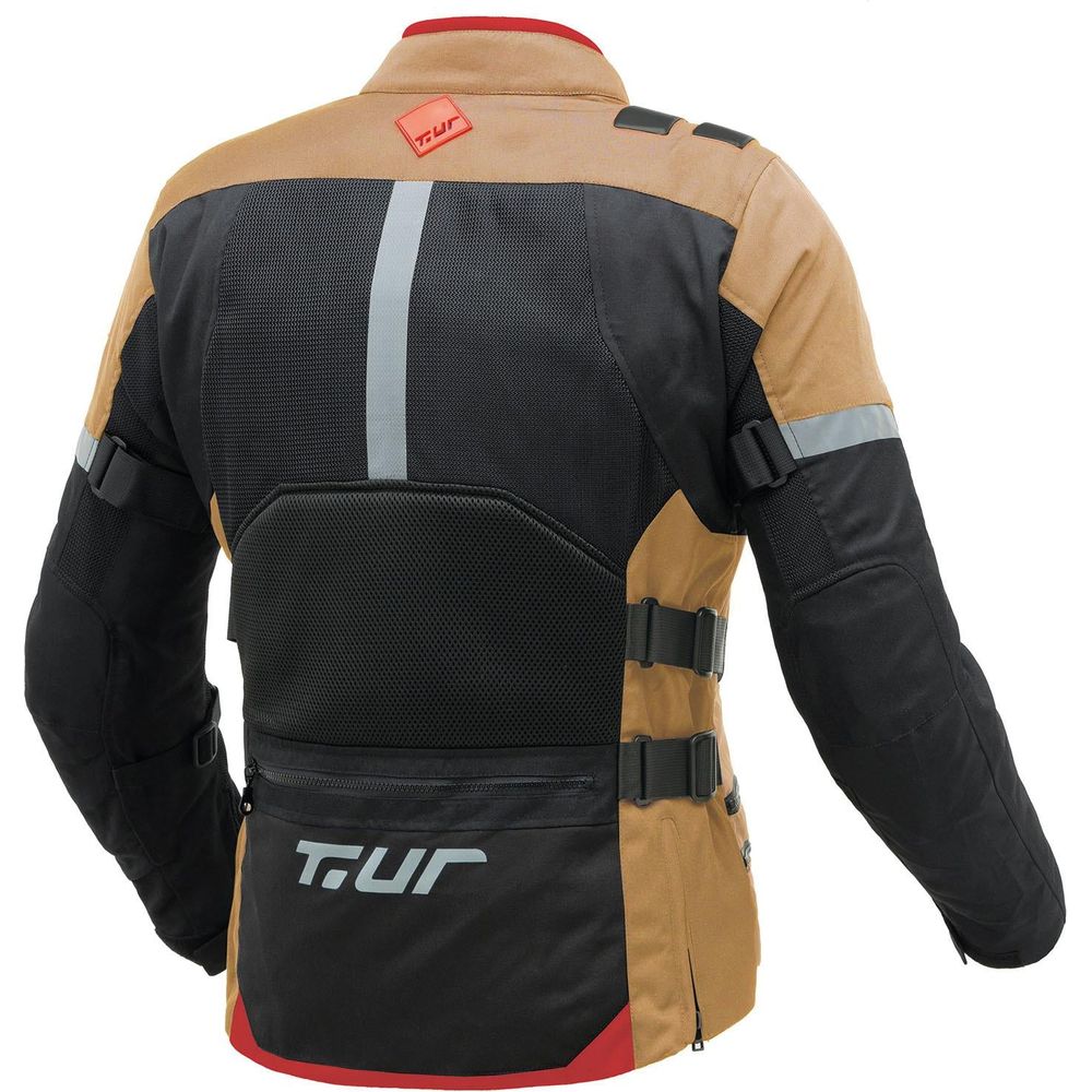 T.UR Transfer Hydroscud Adventure Jacket Black / Sand FREE 1 YEAR Returns, FREE UK Delivery | ThrottleChimp