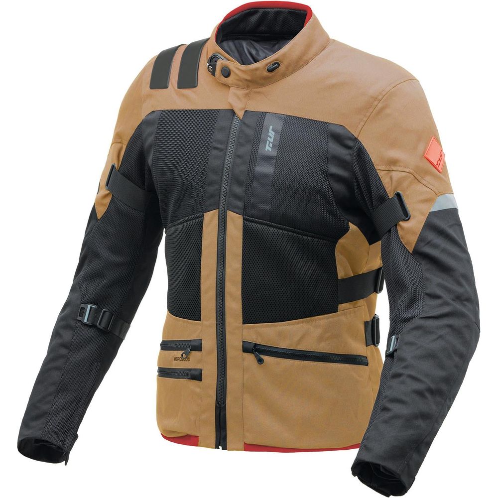 T.UR Transfer Hydroscud Adventure Jacket Black / Sand FREE 1 YEAR Returns, FREE UK Delivery | ThrottleChimp