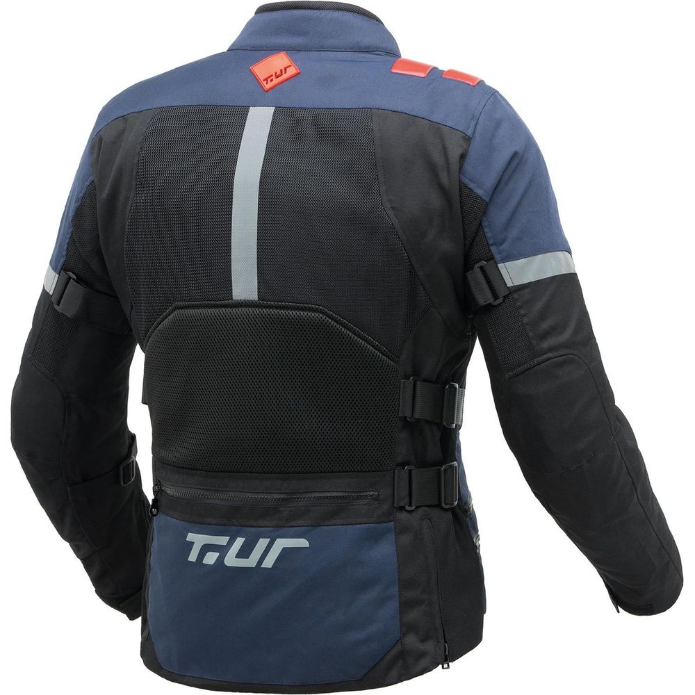 T.UR Transfer Hydroscud Adventure Jacket Black / Blue FREE 1 YEAR Returns, FREE UK Delivery | ThrottleChimp