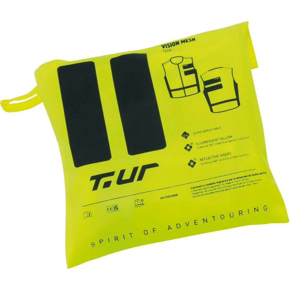 T.UR Vision Mesh Vest Fluo Yellow FREE 1 YEAR Returns, FREE UK Delivery | ThrottleChimp