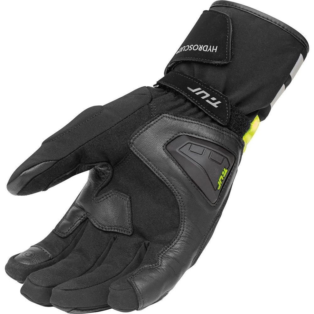 T.UR G-One Pro Hydroscud Gloves Black / Yellow FREE 1 YEAR Returns, FREE UK Delivery | ThrottleChimp