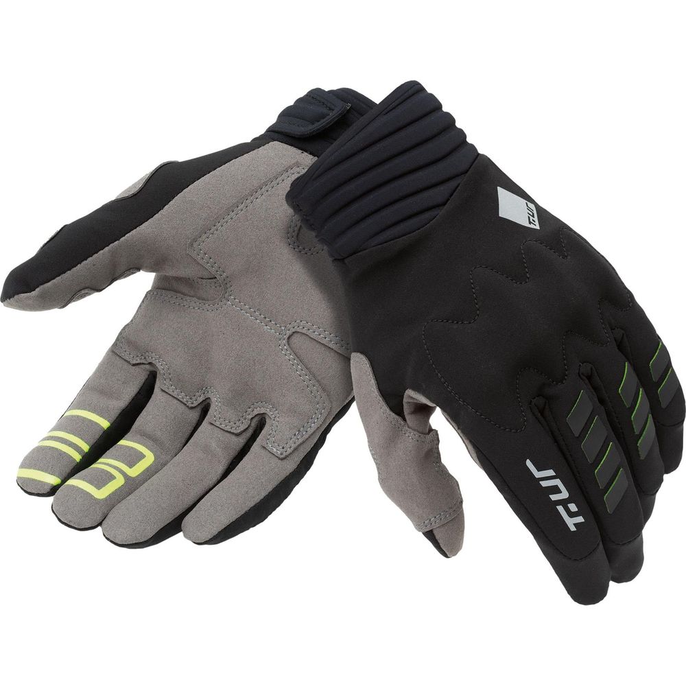 T.UR G-Six Pro Summer Gloves Black / Fluo Yellow FREE 1 YEAR Returns, FREE UK Delivery | ThrottleChimp