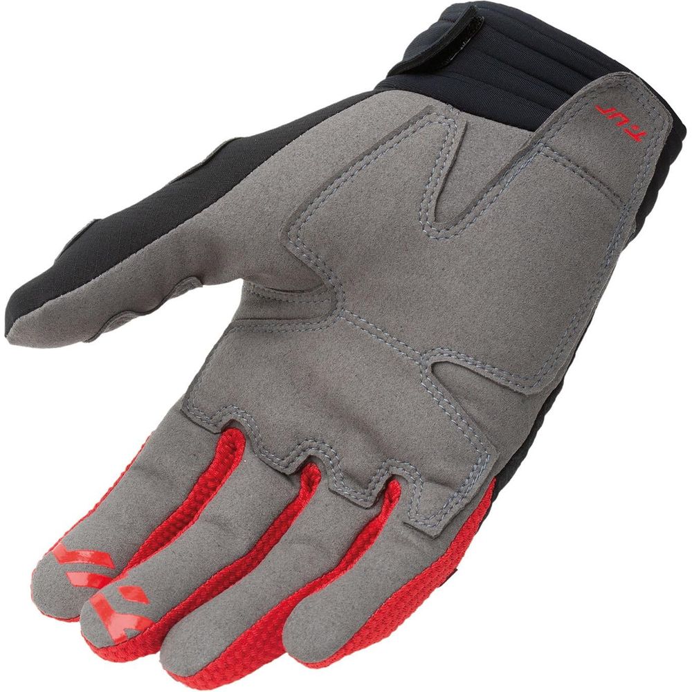 T.UR G-Six Summer Gloves Black / Red FREE 1 YEAR Returns, FREE UK Delivery | ThrottleChimp