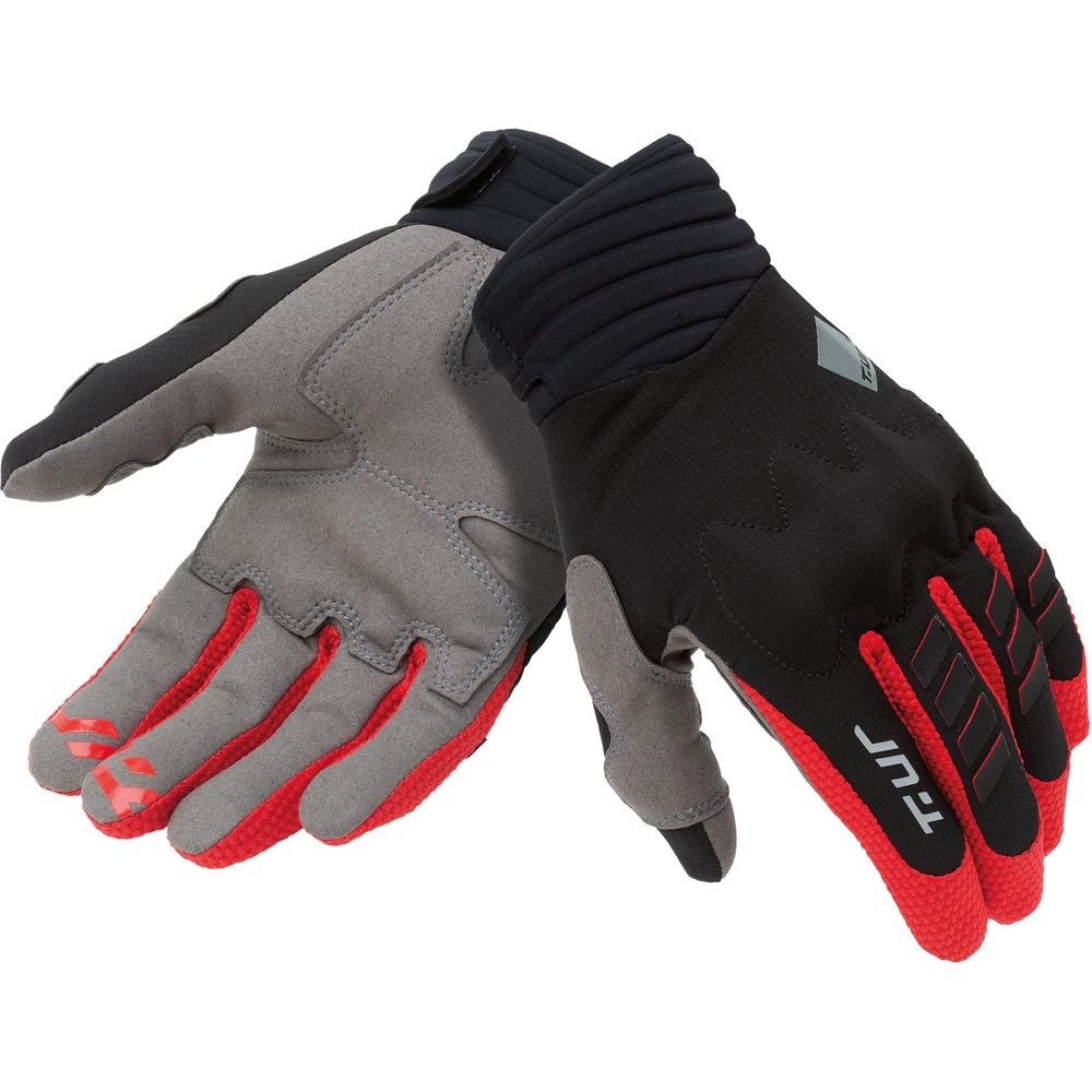 T.UR G-Six Summer Gloves Black / Red FREE 1 YEAR Returns, FREE UK Delivery | ThrottleChimp