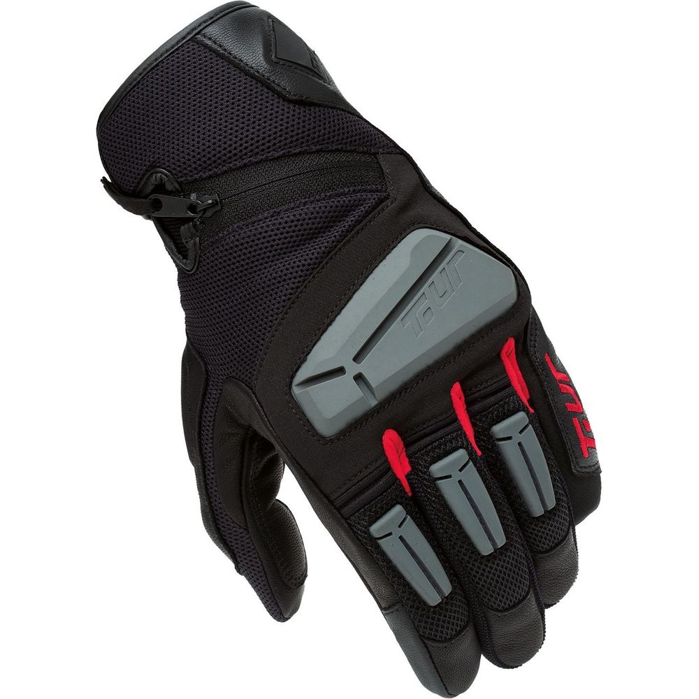 T.UR G-Four Summer Gloves Black / Red FREE 1 YEAR Returns, FREE UK Delivery | ThrottleChimp