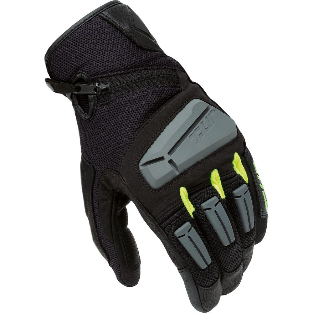 T.UR G-Four Summer Gloves Black / Fluo Yellow FREE 1 YEAR Returns, FREE UK Delivery | ThrottleChimp