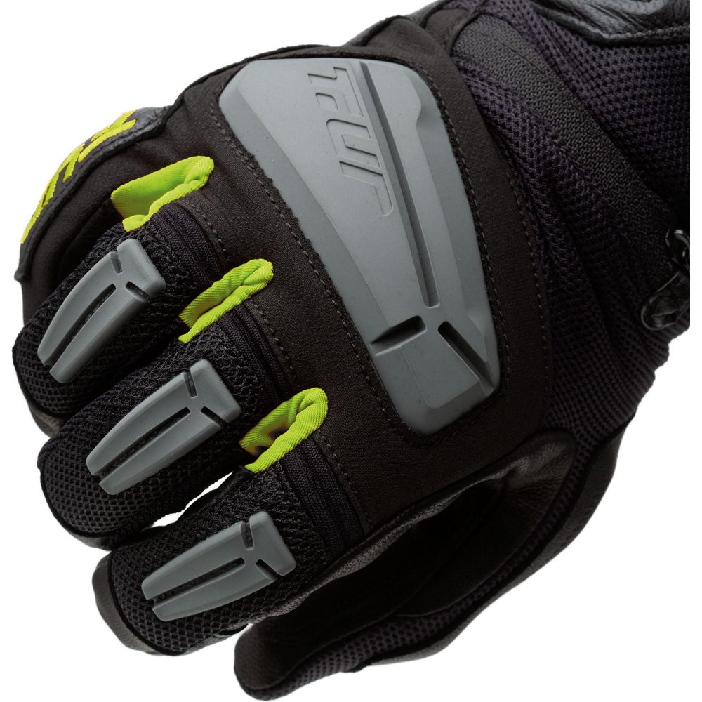 T.UR G-Four Summer Gloves Black / Fluo Yellow FREE 1 YEAR Returns, FREE UK Delivery | ThrottleChimp