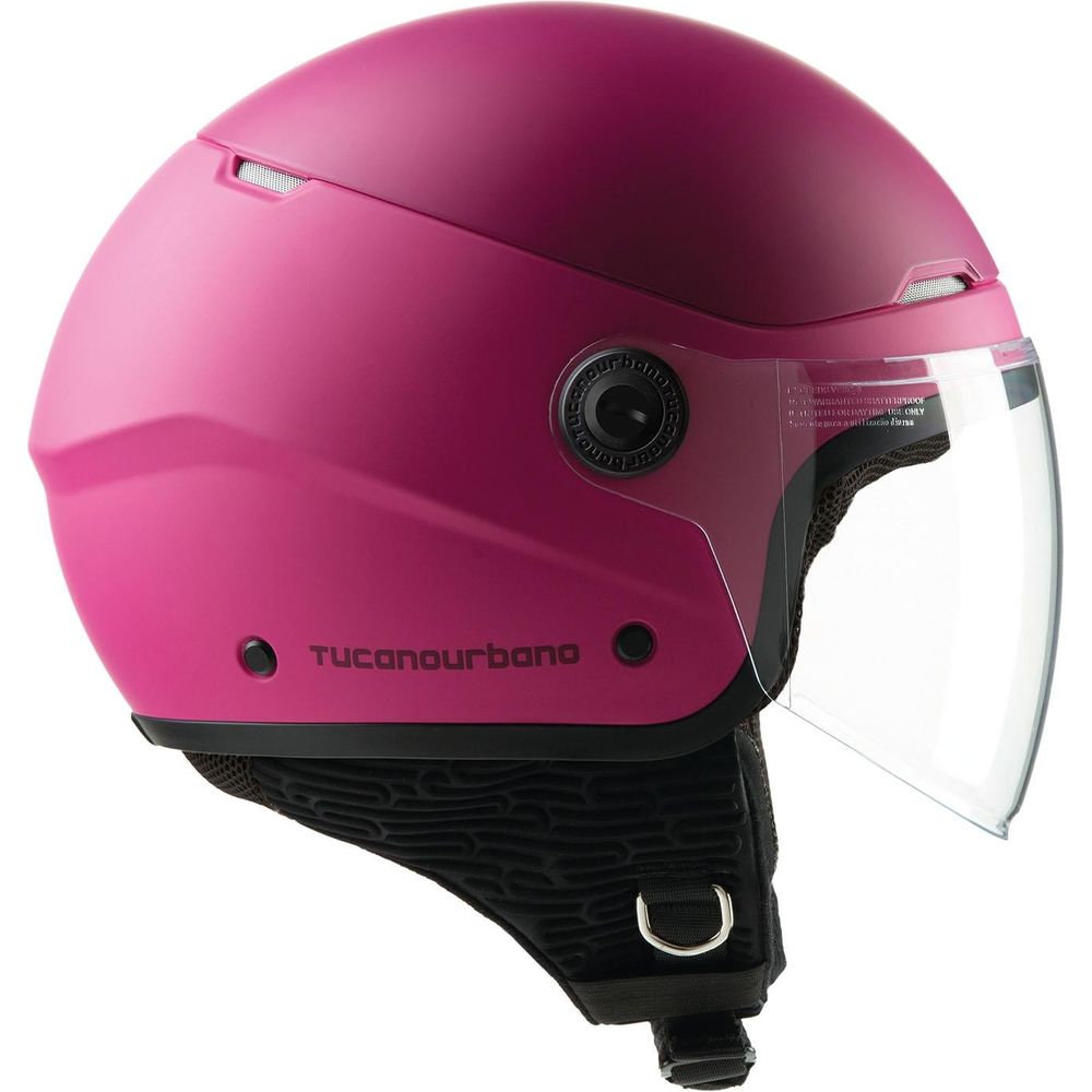 Tucano Urbano EL'Pop Open Face Helmet Matt Bougainville (Image 2) - ThrottleChimp