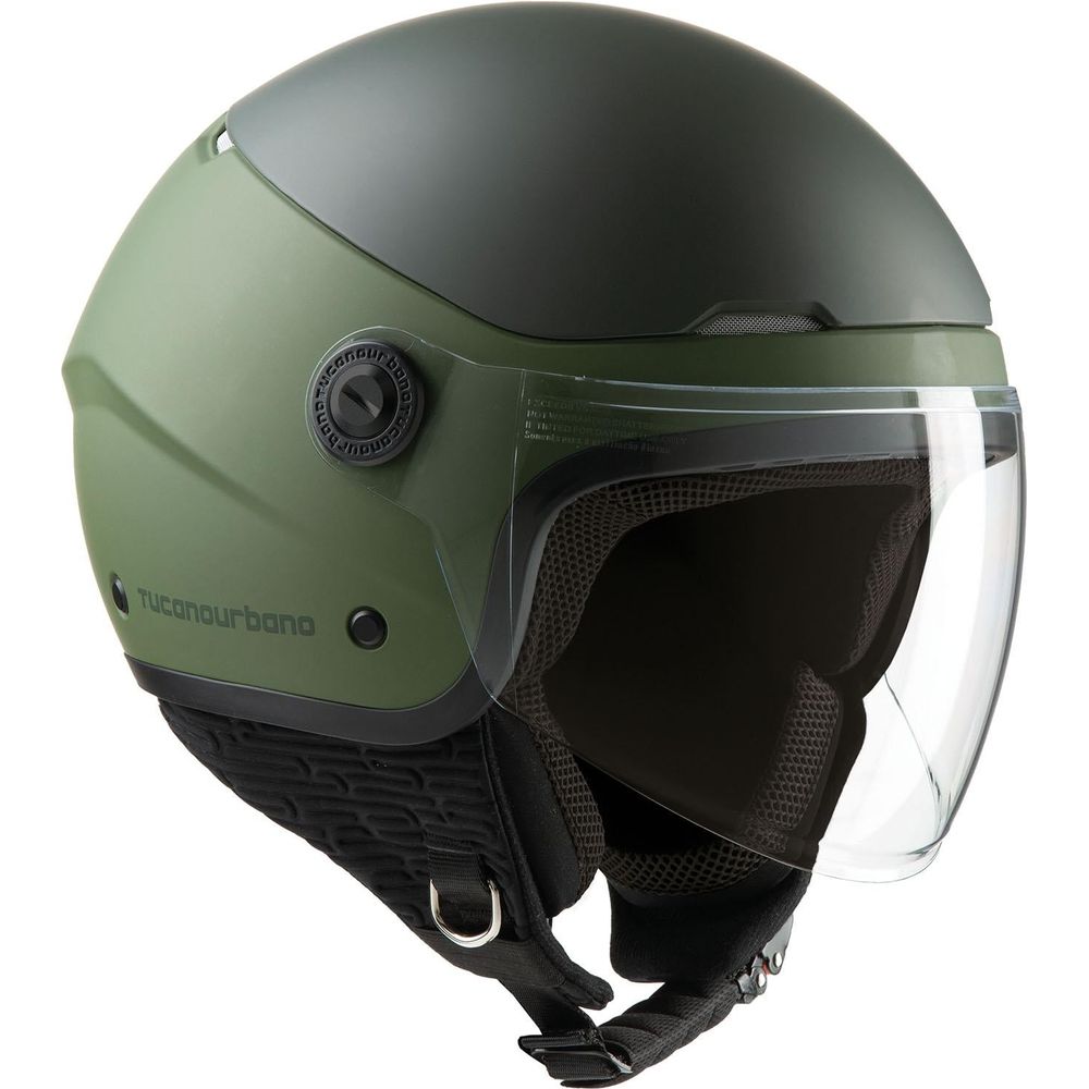 Tucano Urbano EL'Pop Open Face Helmet Matt Airborne Green - ThrottleChimp