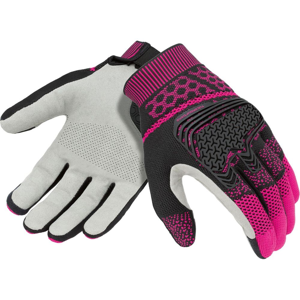 Tucano Urbano Supermano Summer Gloves Black / Bougainville FREE 1 YEAR Returns, FREE UK Delivery | ThrottleChimp