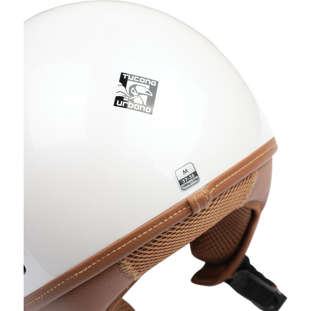 Tucano Urbano EL'Jettin 6.0 Open Face Helmet Glossy Pearl White