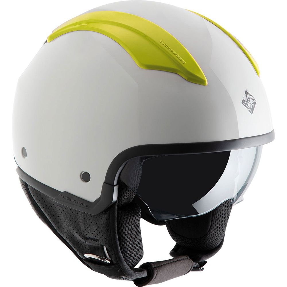 Tucano Urbano Air-Ventilation Covering For EL'Fresh And EL'Top Helmets Matt Yellow Hi-Vis - ThrottleChimp