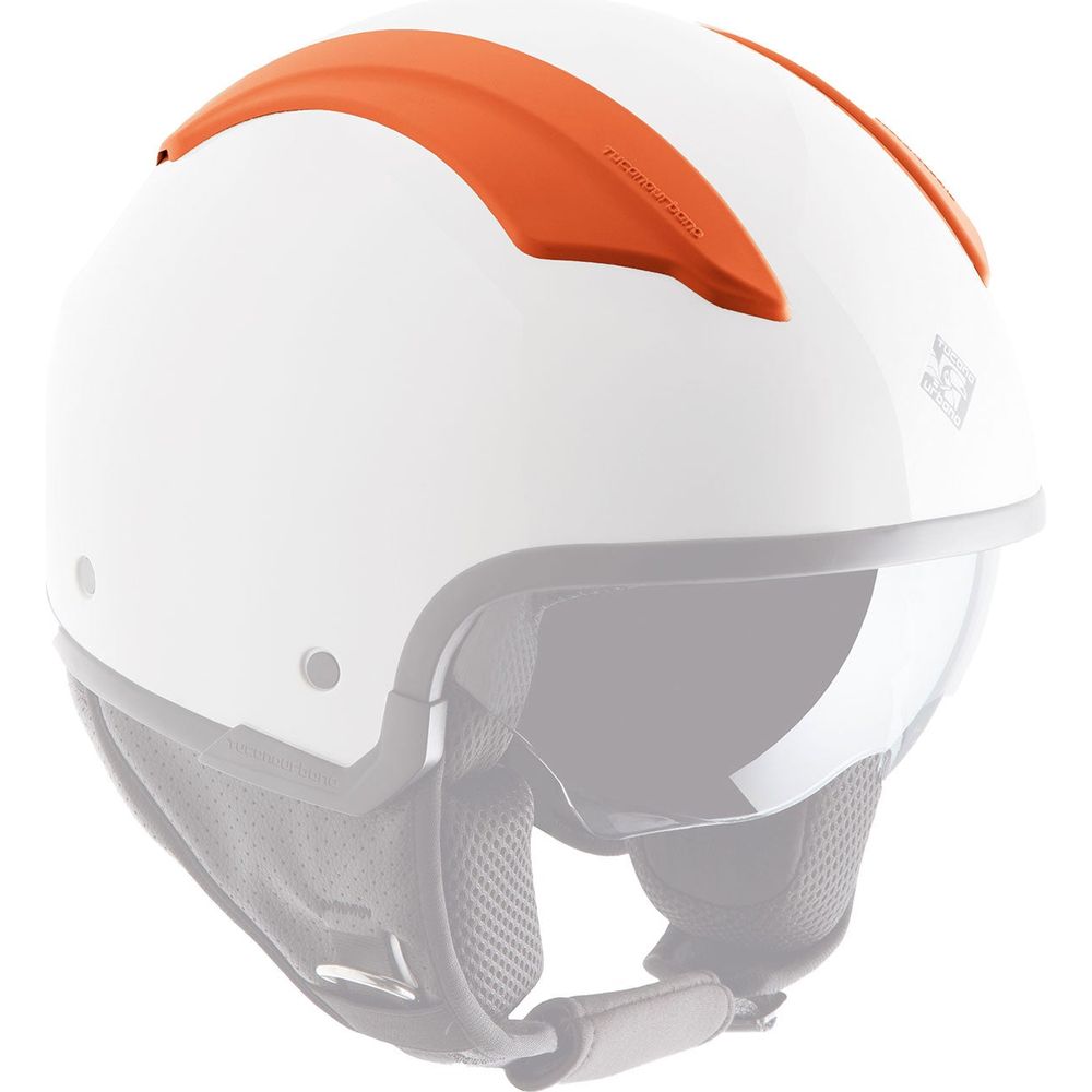 Tucano Urbano Air-Ventilation Covering For EL'Fresh And EL'Top Helmets Matt Orange - ThrottleChimp