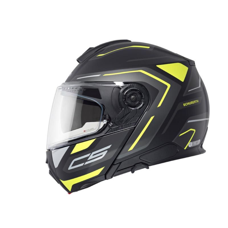 Schuberth C5 Flip-Up Helmet Omega Yellow