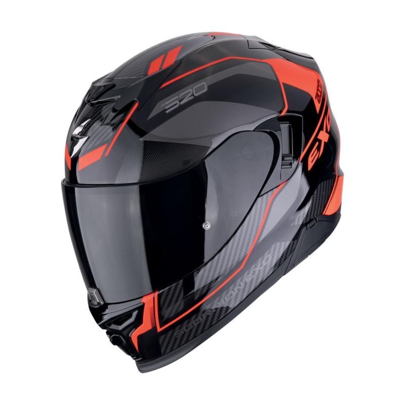 Scorpion EXO 520 Evo Air Black / Red FREE 1 YEAR Returns, FREE UK Delivery | ThrottleChimp