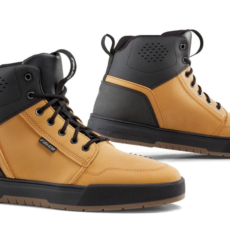 Falco Patrol 2 Leather Boots Camel Brown FREE 1 YEAR Returns, FREE UK Delivery | ThrottleChimp