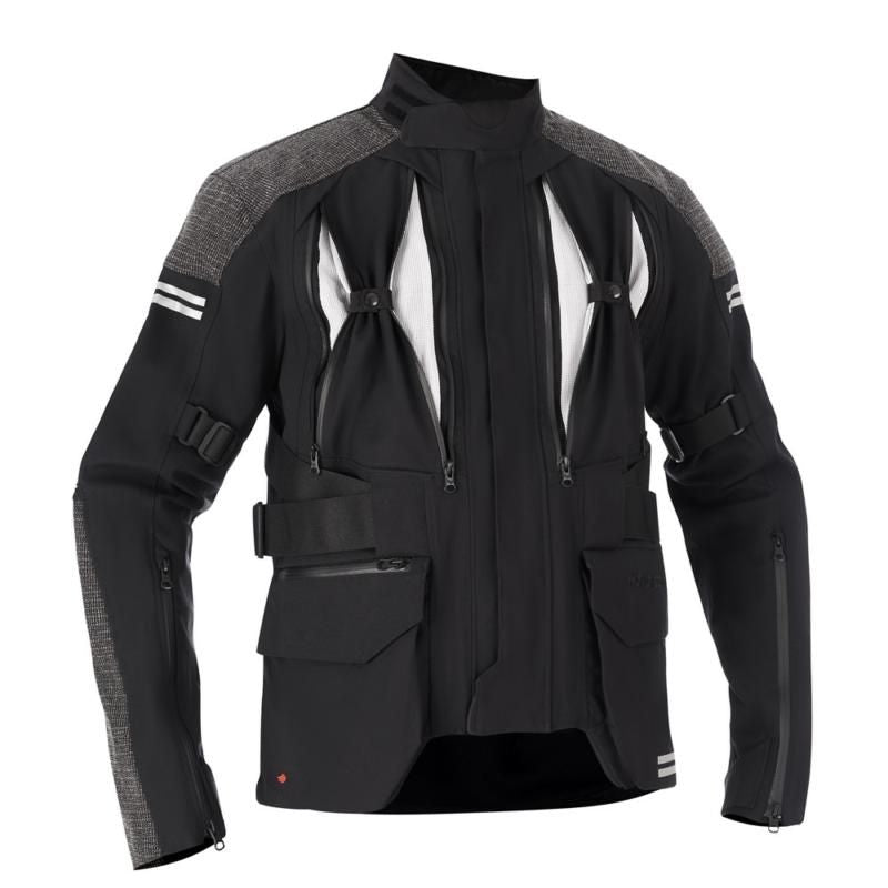 Halvarssons Dalen Textile Jacket Black FREE 1 YEAR Returns, FREE UK Delivery | ThrottleChimp