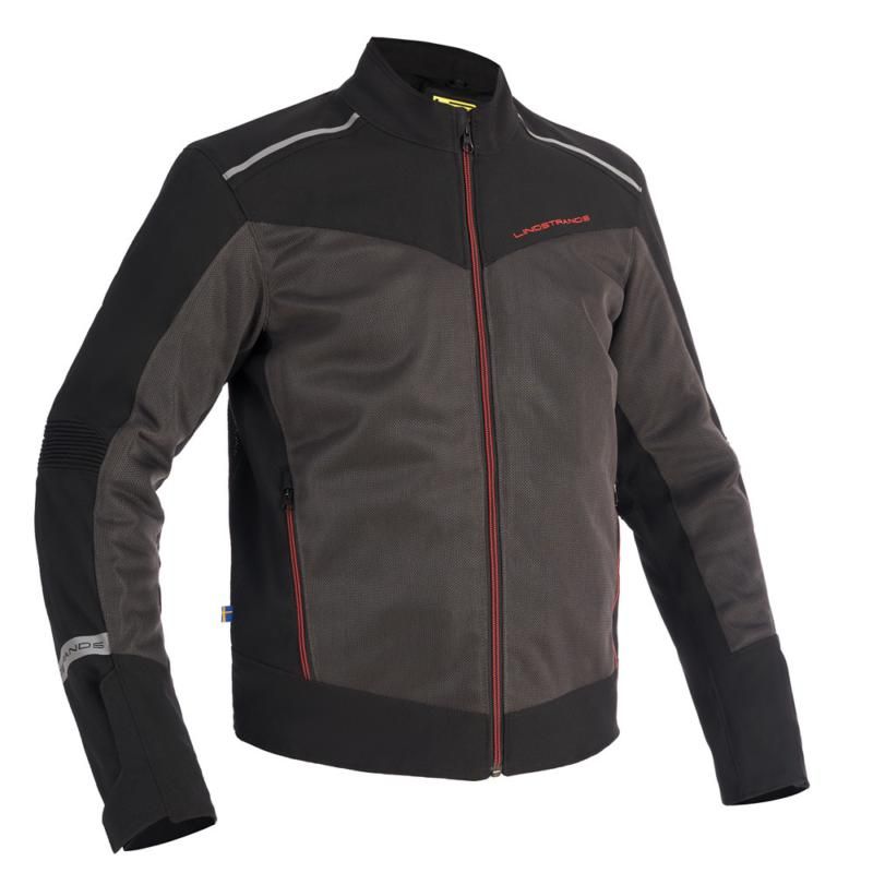 Lindstrands Delsbo Textile Jacket Black / Grey FREE 1 YEAR Returns, FREE UK Delivery | ThrottleChimp