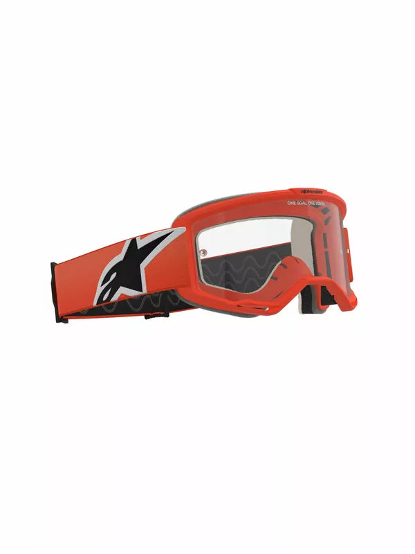 Alpinestars Vision 5 Corp Goggles Orange / Clear FREE 1 Year Return, FREE UK Shipping | ThrottleChimp