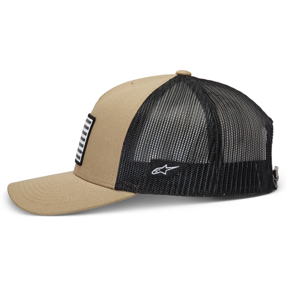 Alpinestars Flag Snapback Cap Sand / Black (Image 3) - ThrottleChimp