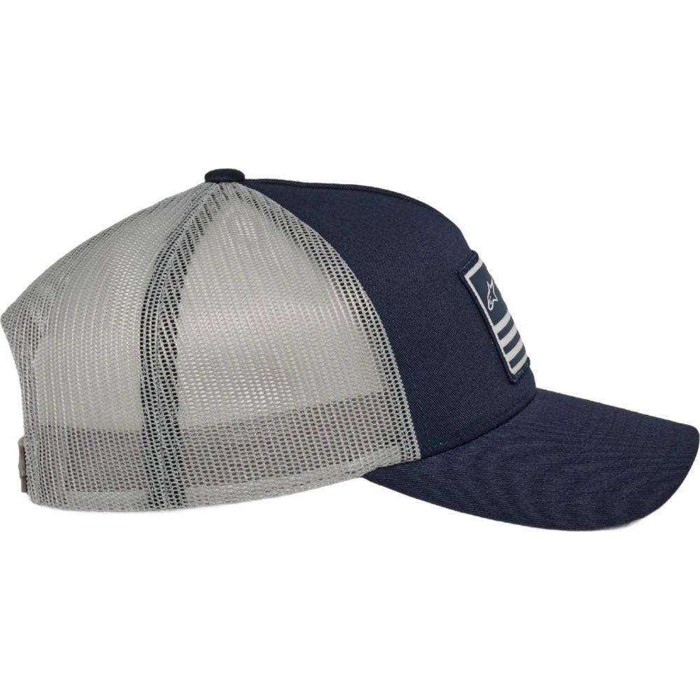 Alpinestars Flag Curved Bill Cap Navy / Grey (Image 4) - ThrottleChimp