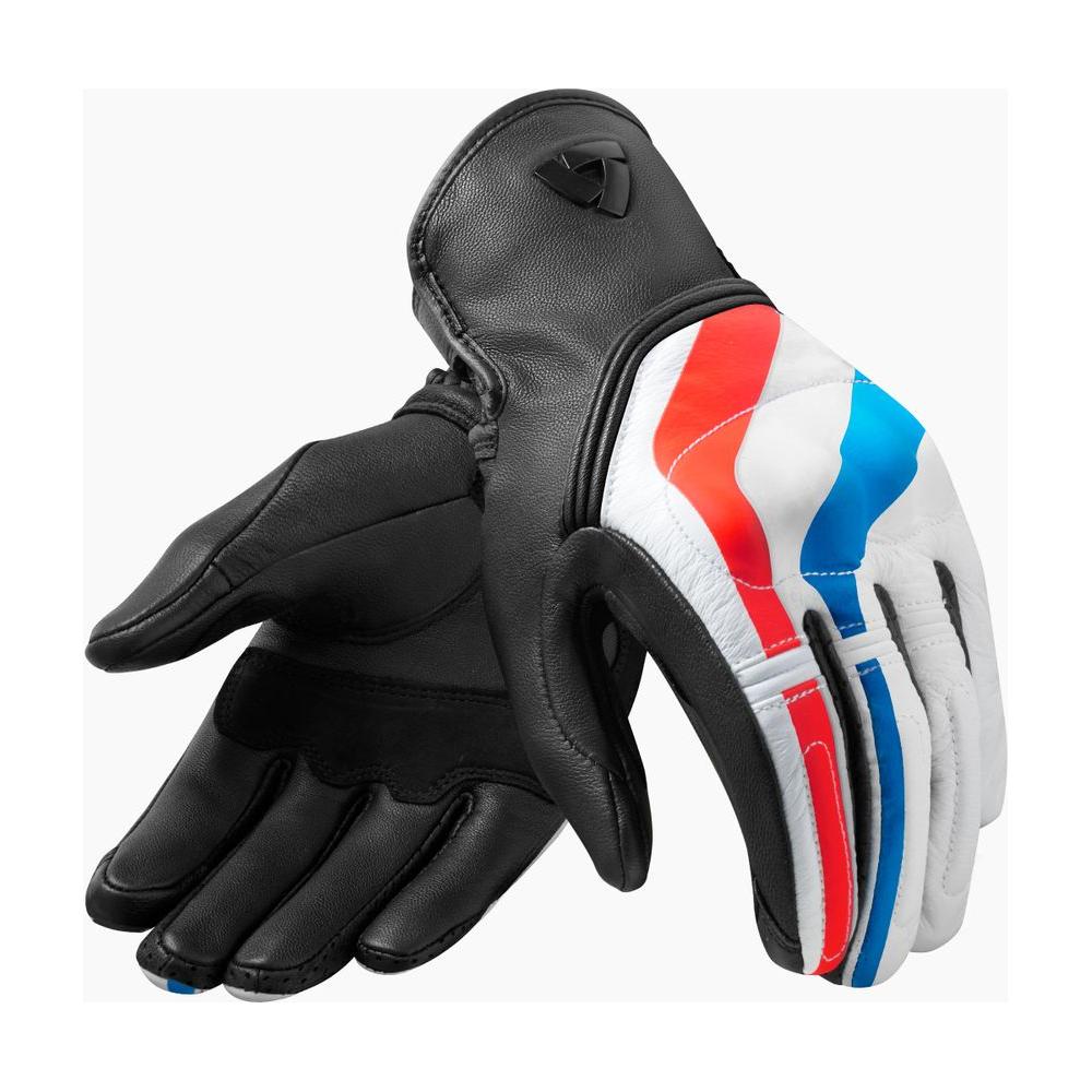 Rev'it! Redhill Riding Leather Gloves Red / Blue