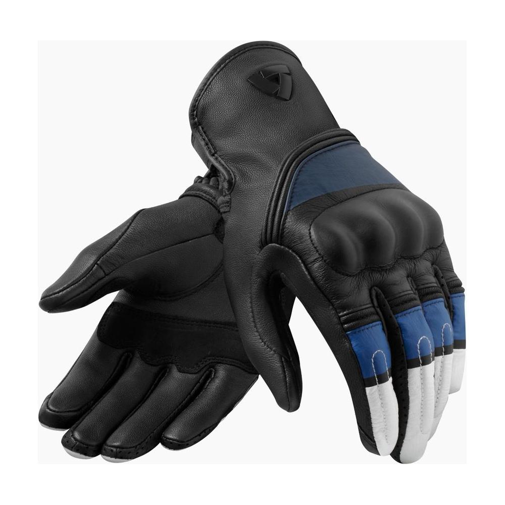 Rev'it! Redhill Riding Leather Gloves White / Blue