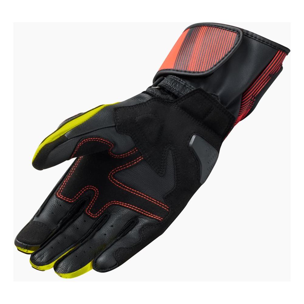 Rev'it! Metis 2 Leather Gloves Black / Neon Yellow