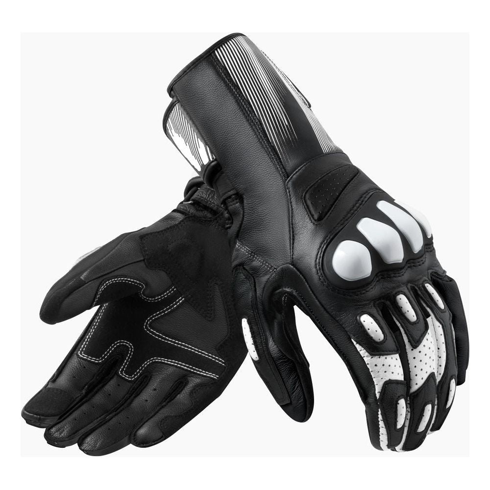 Rev'it! Metis 2 Leather Gloves Black / White