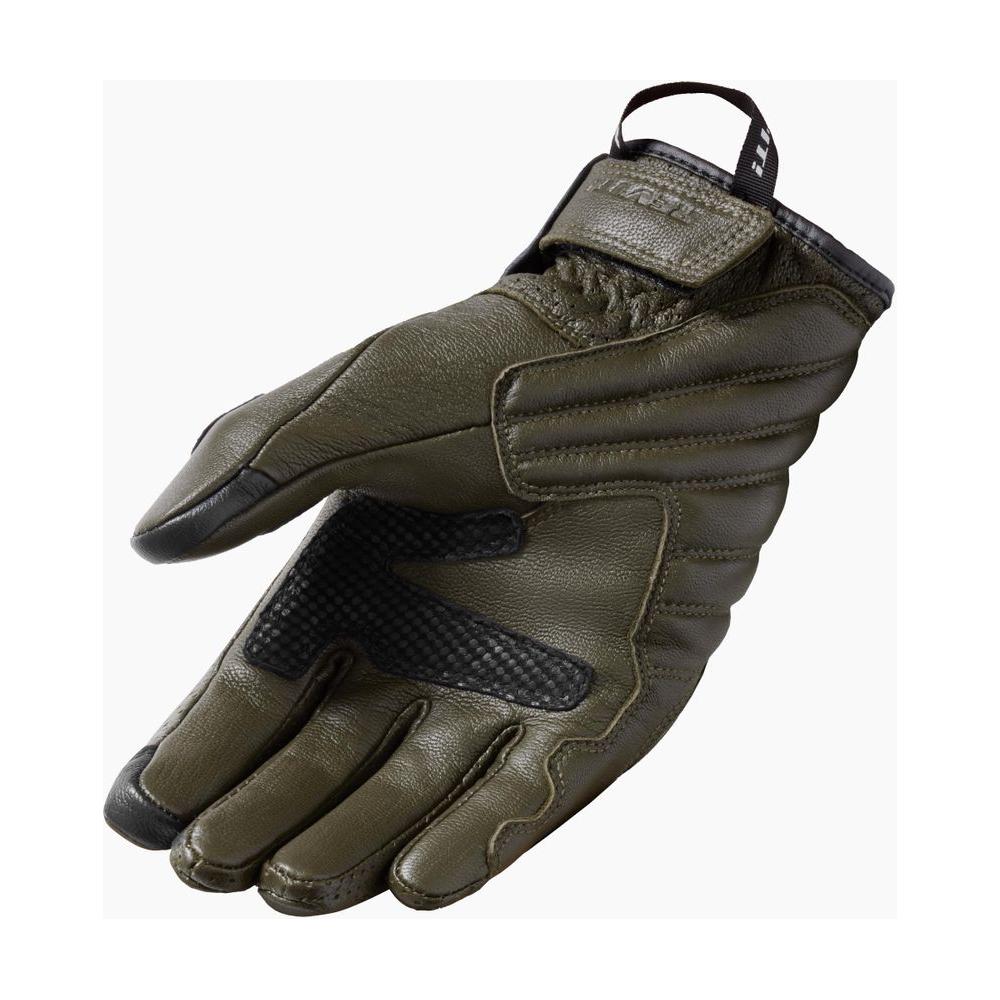 Rev'it! Monster 3 Leather Gloves Dark Green