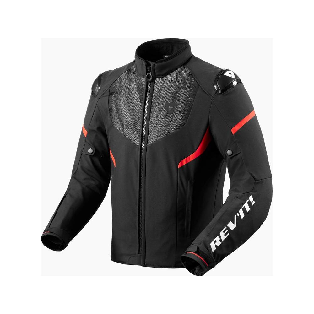 Rev'it! Hyperspeed 2 H2O Textile Jacket Black / Neon Red