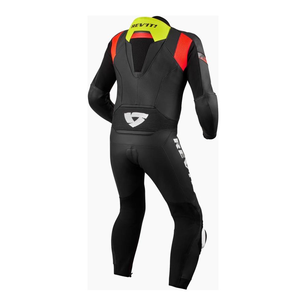 Rev'it! Argon 2 One Piece Leather Suit Black / Neon Yellow