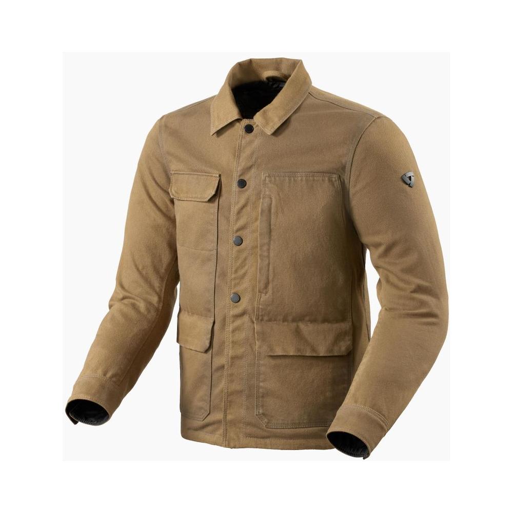 Rev'it! Worker 2 Overshirt Dark Camel FREE 1 YEAR Returns, FREE UK Delivery | ThrottleChimp