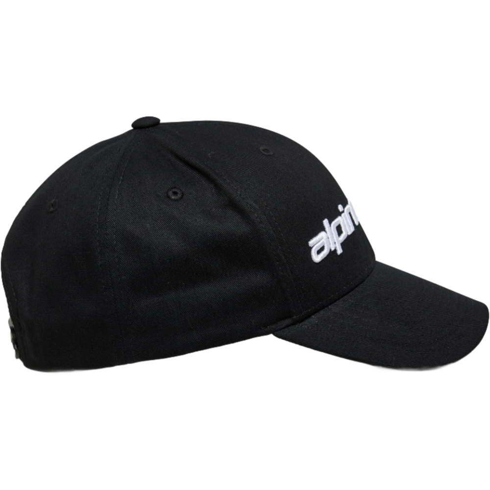 Alpinestars Linear Wordmark 2.0 Cap Black / White FREE 1 YEAR Returns, FREE UK Delivery | ThrottleChimp