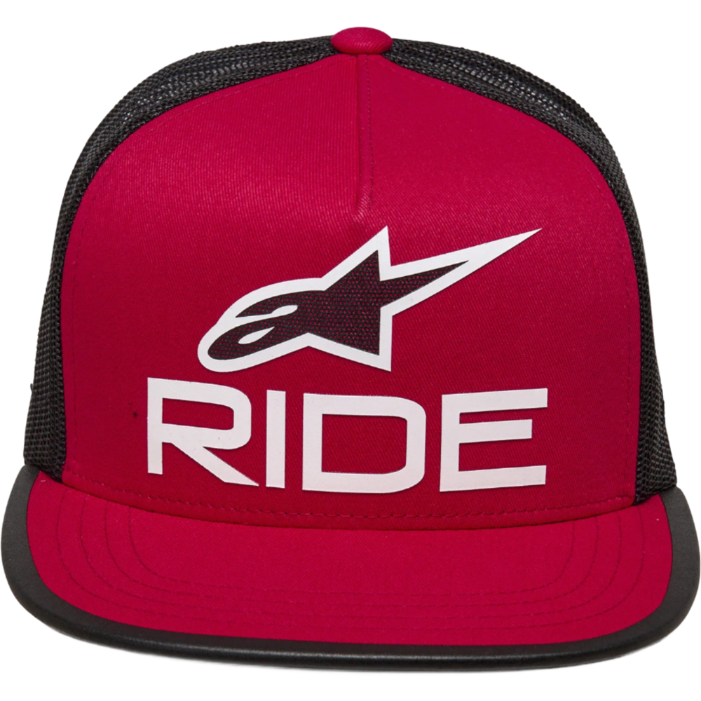 Alpinestars Ride 4.0 Trucker Cap Red / Black / White (Image 5) - ThrottleChimp