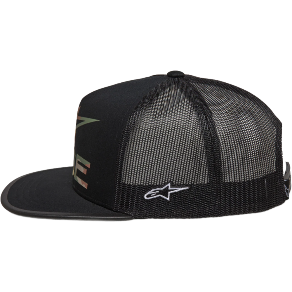 Alpinestars Ride 4.0 Camo Trucker Cap Black (Image 2) - ThrottleChimp