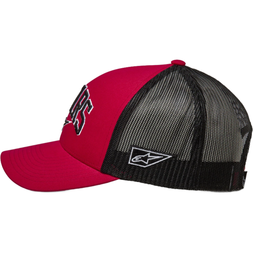 Alpinestars Dunker Trucker Cap Red / Black FREE 1 YEAR Returns, FREE UK Delivery | ThrottleChimp