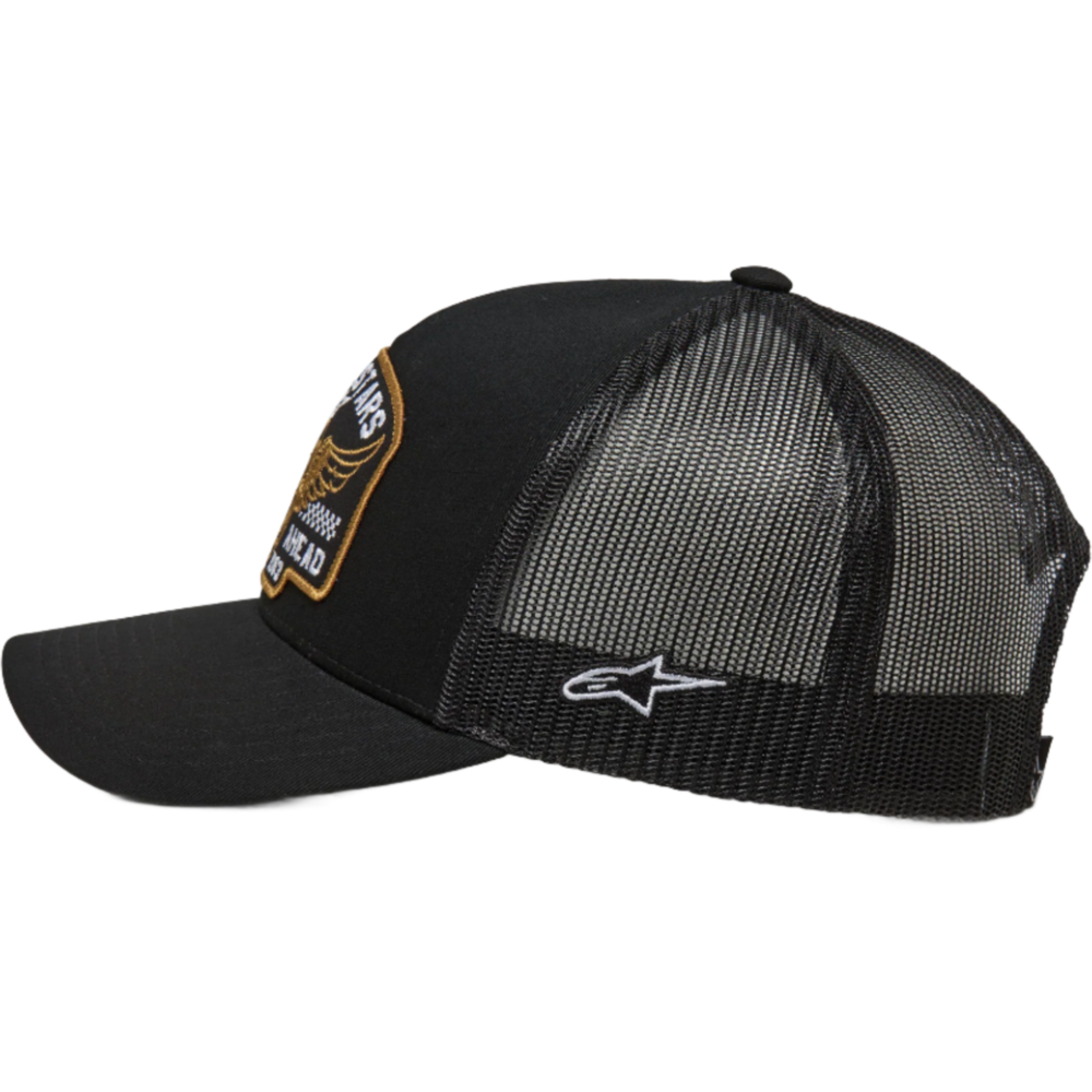 Alpinestars Heritage Patch Trucker Cap Black / Black (Image 2) - ThrottleChimp