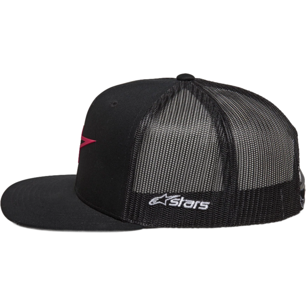 Alpinestars 3D Ageless Trucker Cap Black / Red (Image 2) - ThrottleChimp