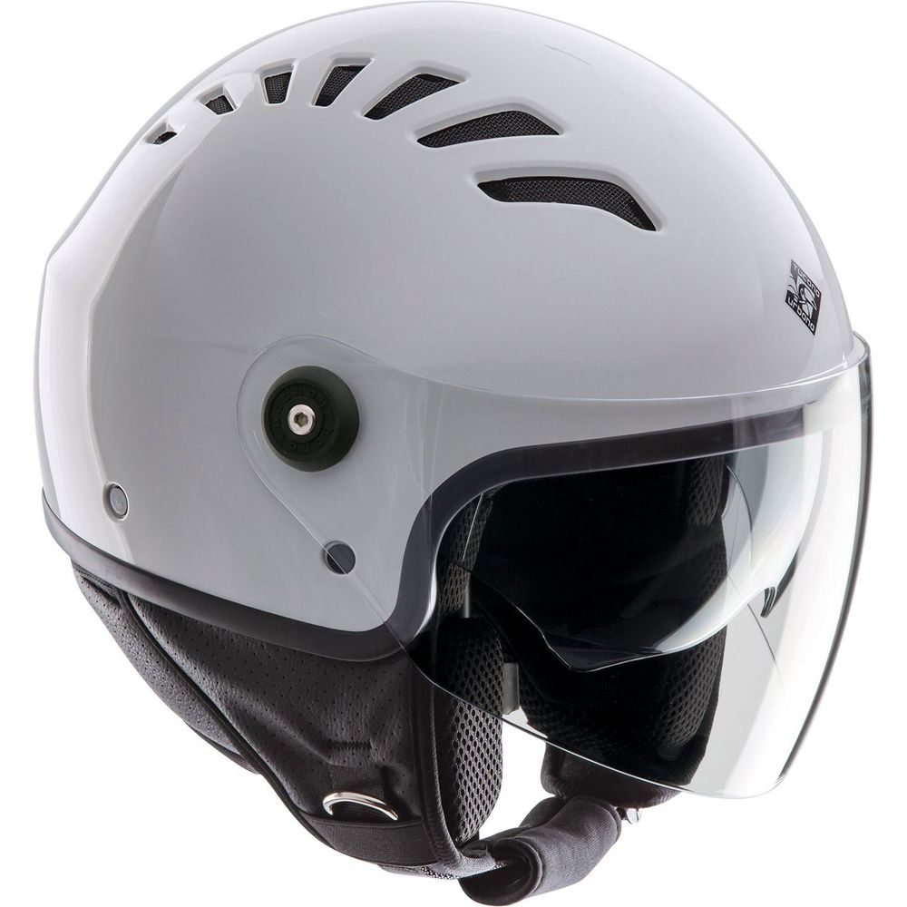 Tucano Urbano EL'Top Open Face Helmet Glossy Ice White (Image 2) - ThrottleChimp