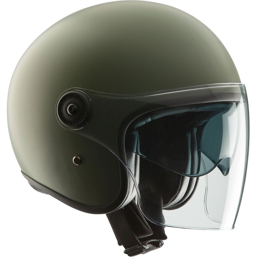 Tucano Urbano EL'Fast Open Face Helmet Matt Airborne Green - ThrottleChimp