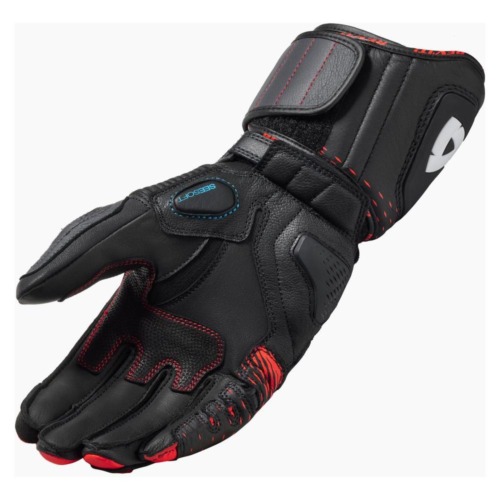 Rev'it! Control Leather Gloves Black / Neon Red