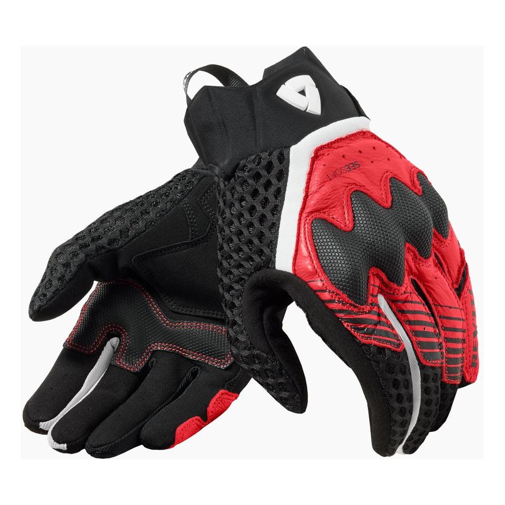 Rev'it! Veloz Mesh Leather Gloves Black / Red