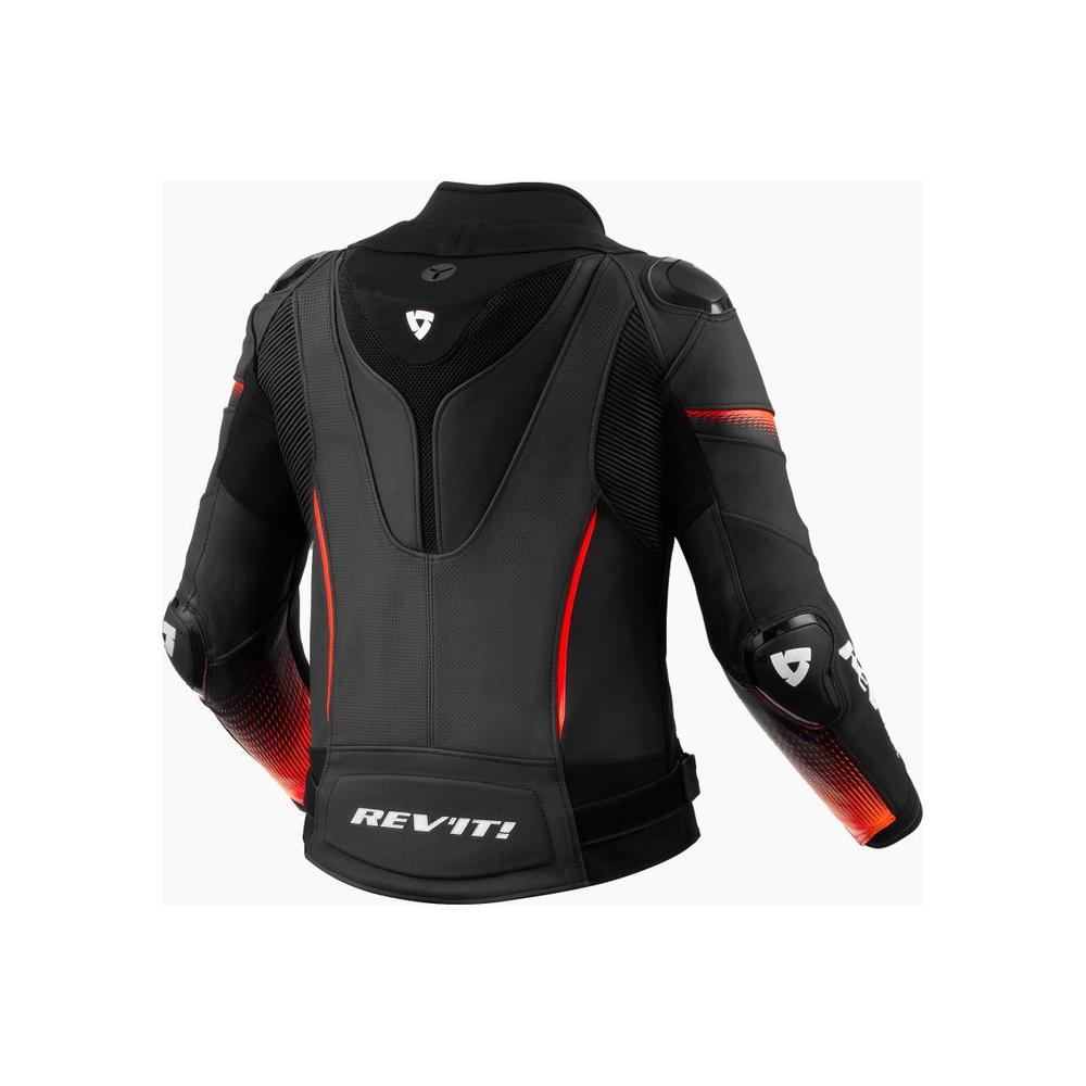 Rev'it! Xena 4 Pro Ladies Leather Jacket Black / Neon Red